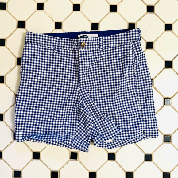 Old Navy Pants - Women’s Blue Gingham Shorts
